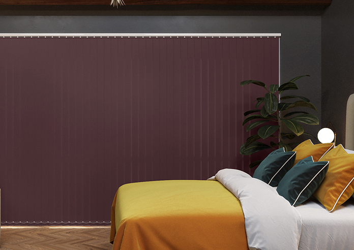 Trinity (Blackout), Plum - Vertical Blind - Image 6